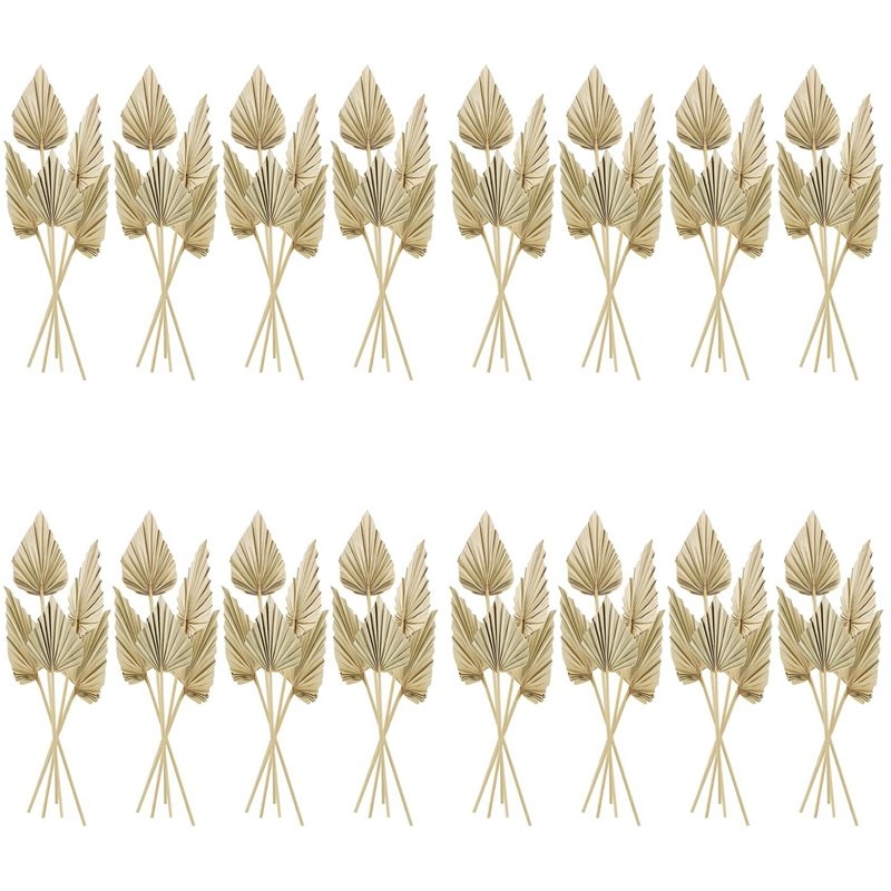 Palm Leaf Dried - 80개 보헤미안 스타일 건조 야자수 잎,