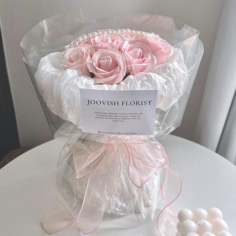 Ribbon Organza Roll - 40MM 30야드 새틴 리본 꽃다발 포장