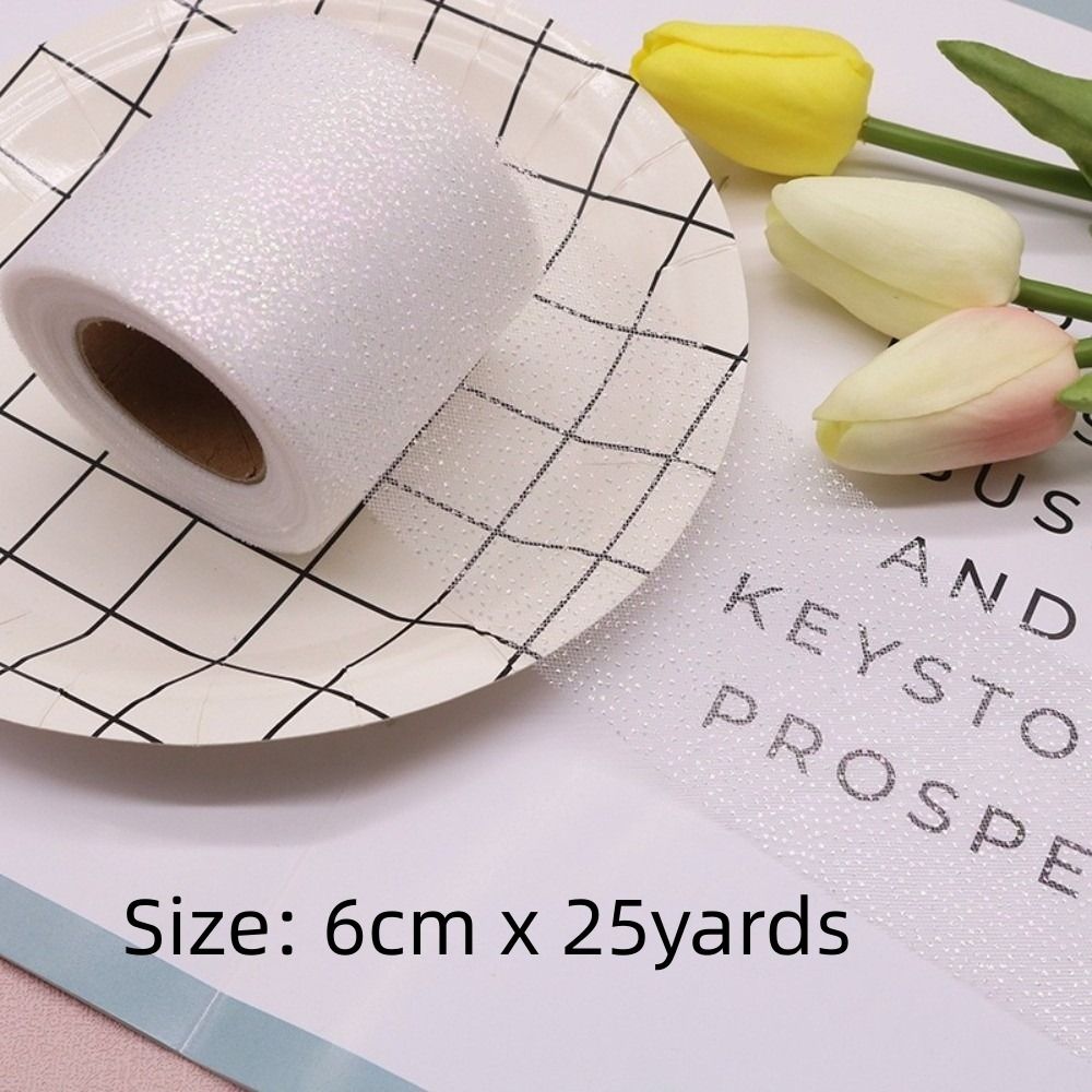 6CM 25야드 크리스탈 스팽글 리본 오간자 DIY 공 - Ribbon Organza Roll 리뷰 및 가격