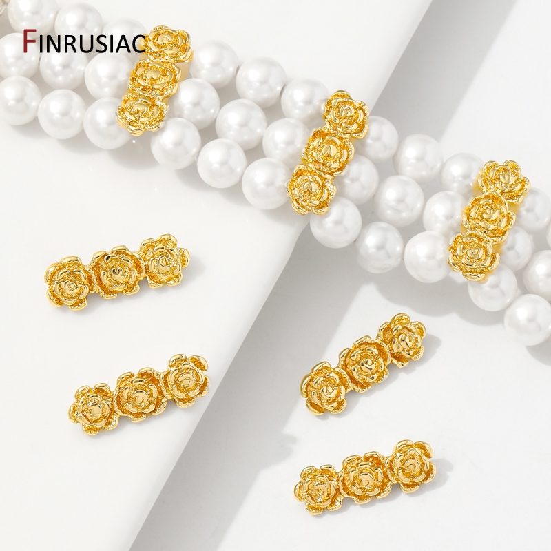 18K 금도금 황동 장미꽃 비즈 분리기 (목걸이 제작용 - Flower Supply 리뷰 및 가격