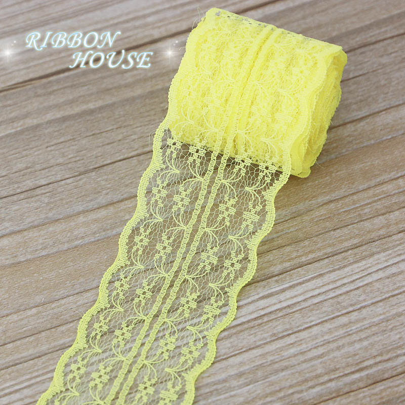 (5야드/롤) 45mm 화이트 레이스 원단 웨빙 장식  - Ribbon Organza Roll 리뷰 및 가격