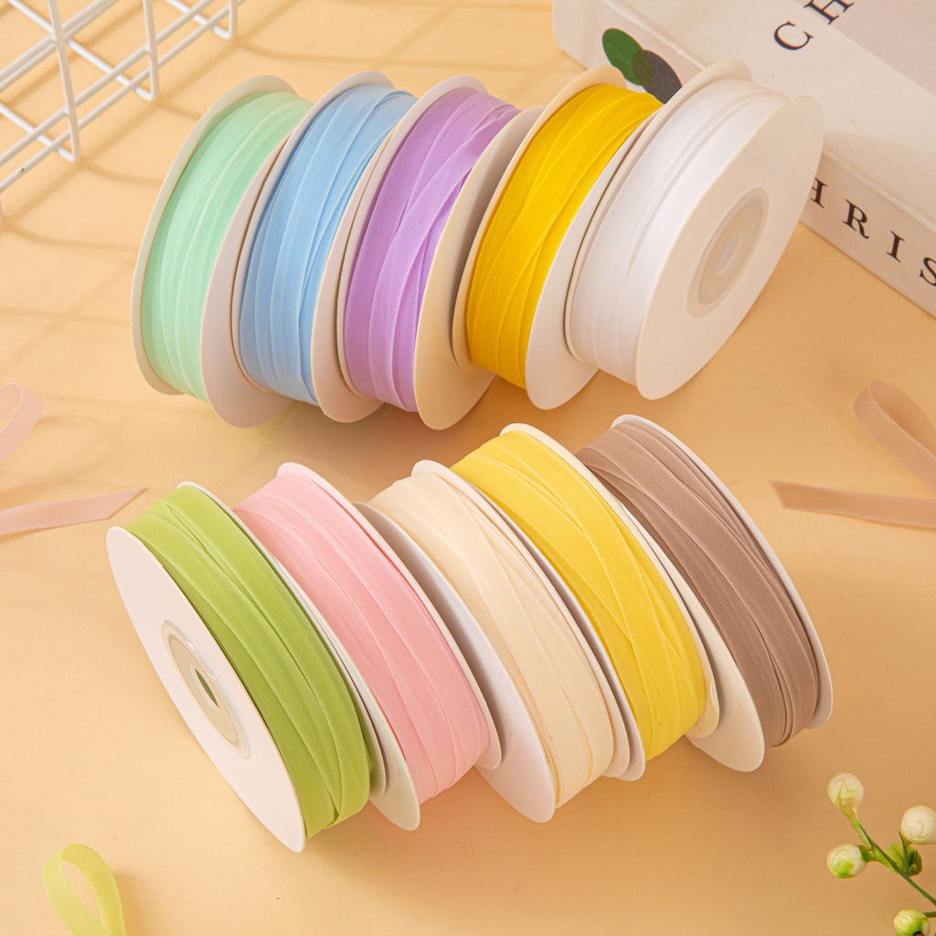25야드/롤 6mm 양면 밀크 시어 오간자 리본 반투명 - Ribbon Organza Roll 리뷰 및 가격
