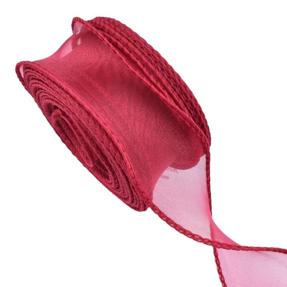 40mm 10야드 새틴 리본 롤, 꽃다발 포장용 메쉬  - Ribbon Organza Roll 리뷰 및 가격