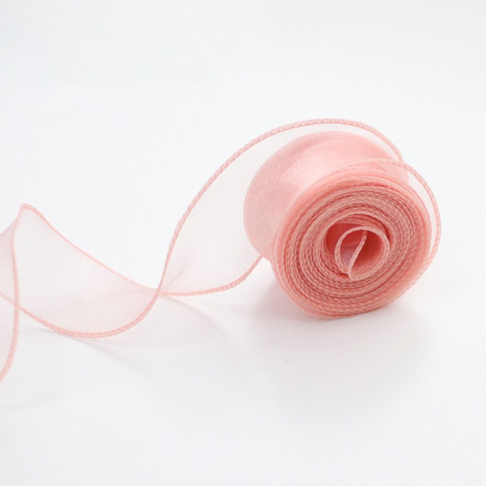 40mm 10야드 새틴 리본 롤, 꽃다발 포장용 메쉬  - Ribbon Organza Roll 리뷰 및 가격