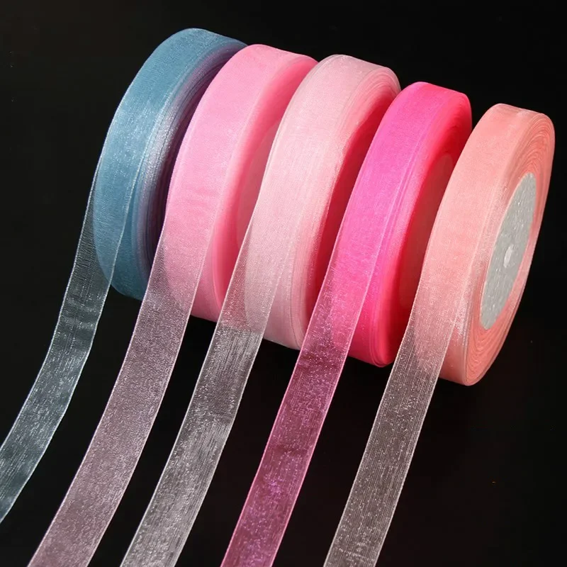 15mm 50야드/롤 오간자 리본 선물 웨딩 파티 크리 - Ribbon Organza Roll 리뷰 및 가격